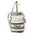 Chloé Sac à main et épaule en cuir Chloe à cordon de serrage 2 en 1 Crème/Beige Écru