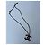 Collana con Pendente Chanel Nera e Argento Metallo Nero - vista 2