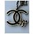 Collana con Pendente Chanel Nera e Argento Metallo Nero - vista 4