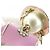 Portachiavi Chanel ABG014 Nero Rosa Bianco - vista 3