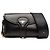 Saddle Dior Schwarze Mini-Leder D Bee Satteltasche