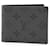 Billetera Slender Monogram Eclipse Reverse Louis Vuitton Gris Castaño Lienzo Paño