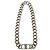 Collana a catena in argento placcato con logo CD di Dior - vista 2