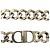 Collana a catena in argento placcato con logo CD di Dior - vista 3