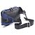 Borsa a cintura Balenciaga in nero e blu navy - vista 2