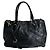 Borsa tote e a spalla in pelle verniciata nera Prada Nero - vista 2