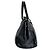 Borsa tote e a spalla in pelle verniciata nera Prada Nero - vista 3