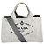 Borsa Tote Canapa Prada in denim - vista 2