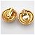 Chanel Vintage Round Clip-On Metal with Faux Pearl - vista 2