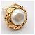 Chanel Vintage Round Clip-On Metal with Faux Pearl - vista 6