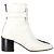 Stivaletti bicolore 4G Givenchy in pelle bianca e nera Bianco