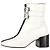 Stivaletti bicolore 4G Givenchy in pelle bianca e nera Bianco - vista 4