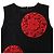 Abito Mini a Pois con Dettagli in Pizzo Dolce & Gabbana in Cotone Nero e Rosso - vista 5
