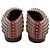 Mocassini Dandelion Spikes in pelle marrone Christian Louboutin - vista 3