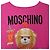 Oversized Sweatshirt aus rosa Baumwolle mit Moschino Couture Teddybär Pink - Ansicht 5