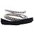 Bracciale Miu Miu in metallo argento decorato con fiocchi e diamanti D'oro Metallico