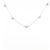 Autre Marque Collar de diamantes Au750 Plata