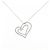 Autre Marque Collar de diamantes de oro blanco K14 Plata