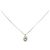 Autre Marque Collar de diamante esmeralda Pt900 Pt850 Plata