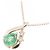 Autre Marque Collar de diamante esmeralda Pt900 Pt850 Plata - vista 3