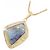 Autre Marque Collana Au750 Opale Boulder Diamante D'oro - vista 3