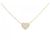 Autre Marque Collana con diamante a forma di cuore Au750 D'oro