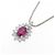 Autre Marque Collana in platino con rubini e diamanti Rosso - vista 3