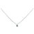 Autre Marque Pt950 Smaragd-Diamant-Halskette Silber
