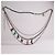 Collana con lettere 'CHANEL' a più fili Multicolore Silver hardware - vista 2