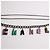 Collana con lettere 'CHANEL' a più fili Multicolore Silver hardware - vue 3