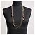 Collana con lettere 'CHANEL' a più fili Multicolore Silver hardware - vue 7