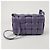 Bottega Veneta Borsa a tracolla Padded Cassette Porpora - vista 3