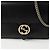 Gucci Bolsa de ombro com alça superior entrelaçada Preto - vista 2