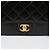 Chanel Borsa a spalla con pattina a fisarmonica Nero - vista 3