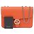 Gucci Interlocking Medium Chain Shoulder Bag Orange