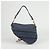 Dior Blue Oblique Denim Canvas Saddle Shoulder Bag - view 5