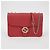 Gucci Interlocking Medium Chain Shoulder Bag Red - view 2