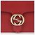 Gucci Interlocking Medium Chain Shoulder Bag Red - view 3