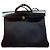 Hermès ZIP Tela Nera Oro Erbag Nero