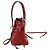 Fendi Borsa a Spalla Montrezzo Mini Bucket Tote Rosso