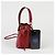 Fendi Borsa a Spalla Montrezzo Mini Bucket Tote Rosso - vista 7