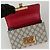 Gucci Borsa a tracolla incrociata piccola con catena e chiusura a paddle Rosso - vista 12