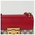 Gucci Borsa a tracolla incrociata piccola con catena e chiusura a paddle Rosso - vista 2