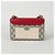 Gucci Borsa a tracolla incrociata piccola con catena e chiusura a paddle Rosso - vista 4