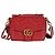 Gucci Borsa a spalla GG Marmont con tracolla Web Rosso