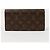 Louis Vuitton Portafoglio Lungo Sarah Marrone - vista 2