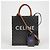 Triomphe Céline Borsa tote piccola a spalla Bianco - vista 11