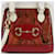 Gucci Mini Python Top Handle Tote Shoulder Bag mit Horsebit Rot  - Ansicht 2