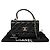 Trendy CC Chanel Borsa a spalla piccola CC alla moda Nero