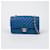 Chanel Mini borsa a tracolla Chevron classica Blu - vista 2